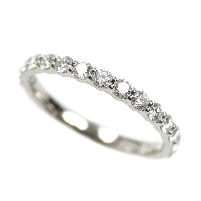 MIKIMOTO ミキモト Pt950プラチナ ハーフエタニティ ダイヤ リング・指輪 DGR-1351R ダイヤモンド0.53ct 13号 2.7g レディース【中古】【美品】