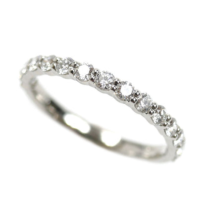 MIKIMOTO ミキモト Pt950プラチナ ハーフエタニティ ダイヤ リング・指輪 DGR-1351R ダイヤモンド0.53ct 13号 2.7g レディース【中古】【美品】