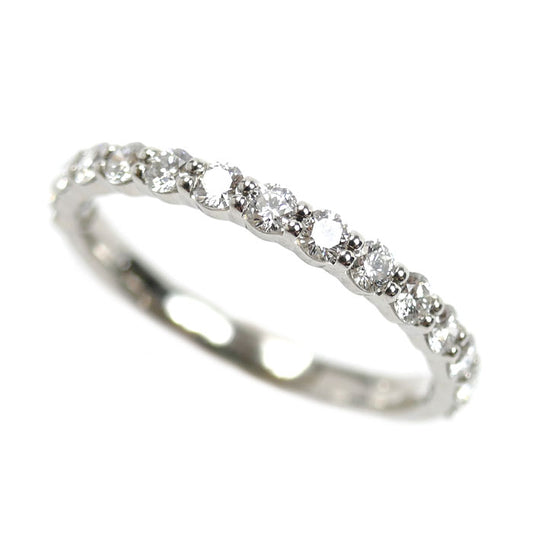 MIKIMOTO ミキモト Pt950プラチナ ハーフエタニティ ダイヤ リング・指輪 DGR-1351R ダイヤモンド0.53ct 13号 2.7g レディース【中古】【美品】