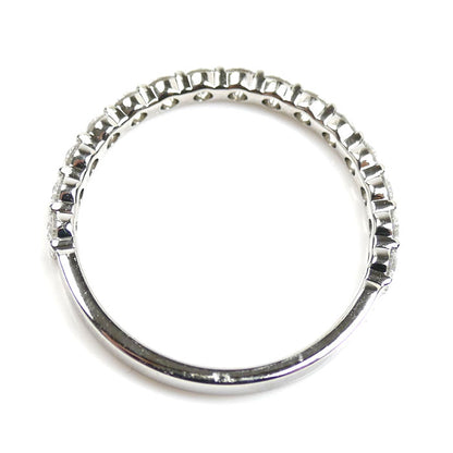 MIKIMOTO ミキモト Pt950プラチナ ハーフエタニティ ダイヤ リング・指輪 DGR-1351R ダイヤモンド0.53ct 13号 2.7g レディース【中古】【美品】