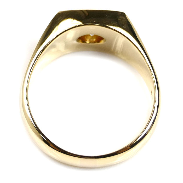 K18YG イエローゴールド リング・指輪 ダイヤモンド0.326ct 22号 15.5g メンズ【中古】【美品】