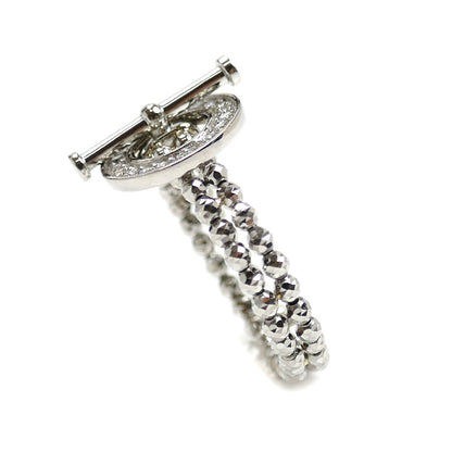 Pt950プラチナ リング・指輪 ダイヤモンド0.15ct 4.2g 14～18号 レディース【中古】【美品】