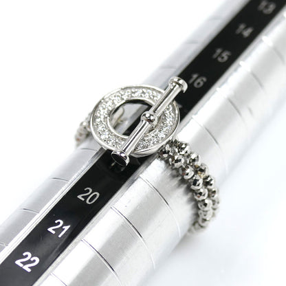 Pt950プラチナ リング・指輪 ダイヤモンド0.15ct 4.2g 14～18号 レディース【中古】【美品】