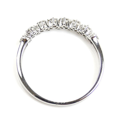 K18WG ホワイトゴールド リング・指輪 ダイヤモンド0.25ct 14号 1.9g レディース【中古】
