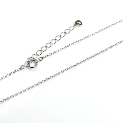 STAR JEWELRY スタージュエリー Pt950プラチナ ミステリアスハート ネックレス 1XN0772 ダイヤモンド0.15ct 2.6g 37/40cm レディース【中古】【美品】