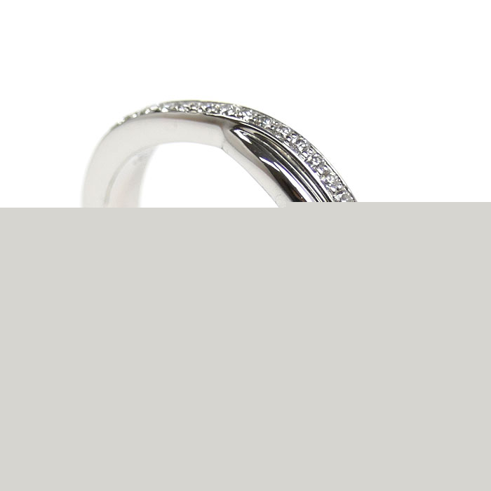 HARRY WINSTON ハリーウィンストン Pt950プラチナ トリスト・ワンロウ リング・指輪 WBDPRD1RTST ダイヤモンド 6.5号 5.0g レディース【中古】