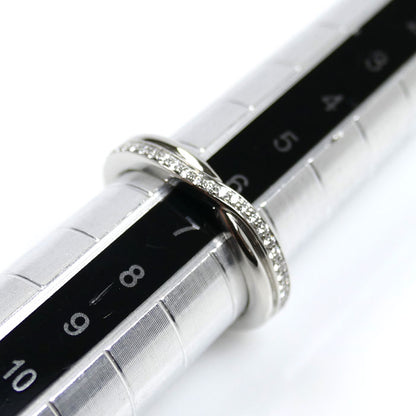 HARRY WINSTON ハリーウィンストン Pt950プラチナ トリスト・ワンロウ リング・指輪 WBDPRD1RTST ダイヤモンド 6.5号 5.0g レディース【中古】