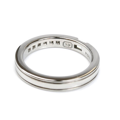HARRY WINSTON ハリーウィンストン Pt950プラチナ トラフィックアクセント リング・指輪 WBDPACRFTRF ダイヤモンド 8.5号 5.6g レディース【中古】【美品】
