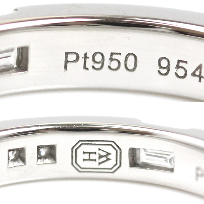 HARRY WINSTON ハリーウィンストン Pt950プラチナ トラフィックアクセント リング・指輪 WBDPACRFTRF ダイヤモンド 8.5号 5.6g レディース【中古】【美品】