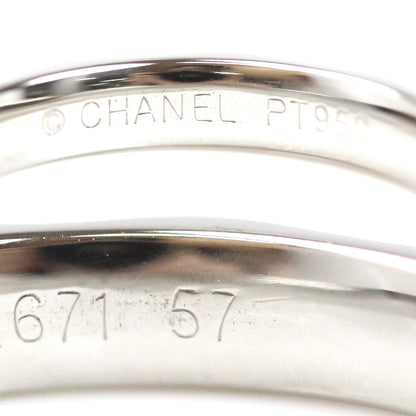 CHANEL シャネル Pt950プラチナ マトラッセ リング・指輪 16.5号 57 5.6g レディース【中古】【美品】
