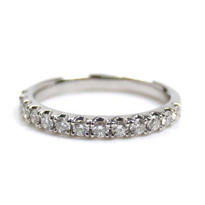 Vendome Aoyama ヴァンドーム青山 Pt950プラチナ ハーフエタニティー リング・指輪 ダイヤモンド0.32ct 8号 3.1g レディース【中古】