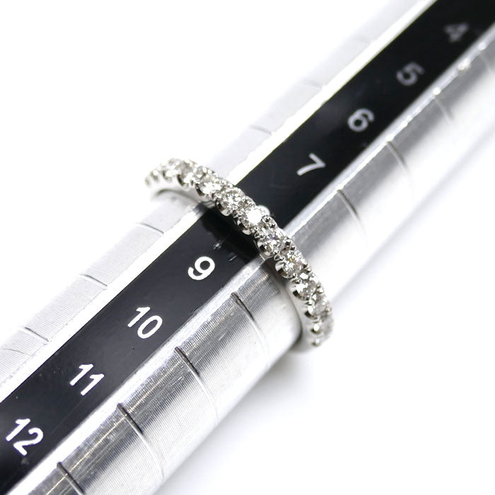 Vendome Aoyama ヴァンドーム青山 Pt950プラチナ ハーフエタニティー リング・指輪 ダイヤモンド0.32ct 8号 3.1g レディース【中古】