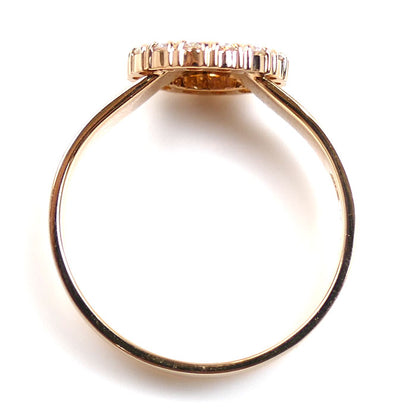K18PG ピンクゴールド リング・指輪 ダイヤモンド0.26ct 12号 3.8g レディース【中古】【美品】