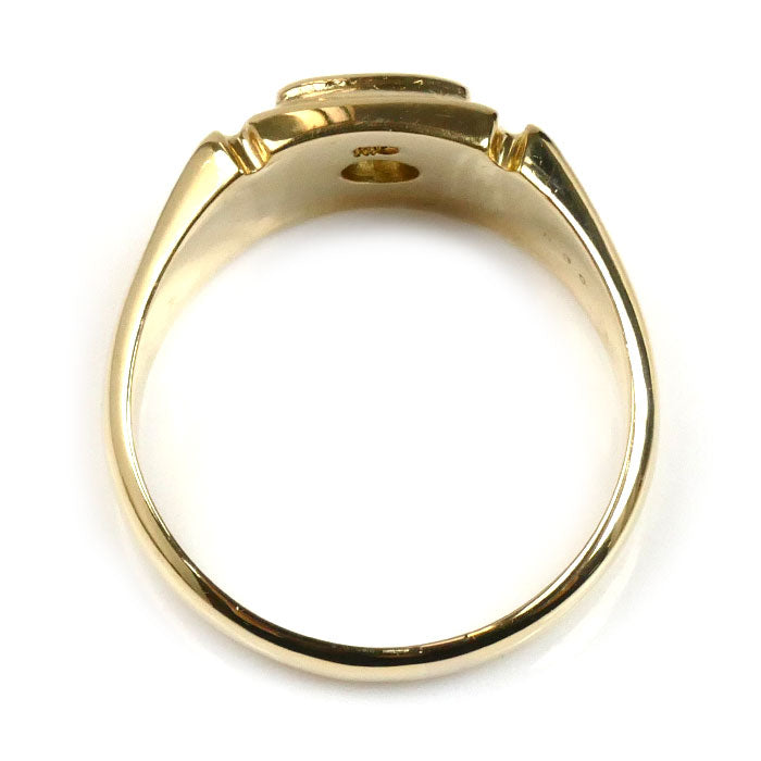 K18YG イエローゴールド リング・指輪 ダイヤモンド0.3ct 20号 11g メンズ【中古】