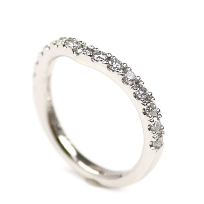 TRECENTI トレセンテ Pt950プラチナ ハーフエタニティVO1 リング・指輪 ET-SHB ダイヤモンド0.33ct 5号 2.9g Vライン レディース【中古】