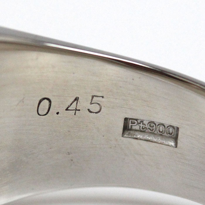 Pt900プラチナ リング・指輪 ダイヤモンド0.45ct 22号 19.3g メンズ【中古】
