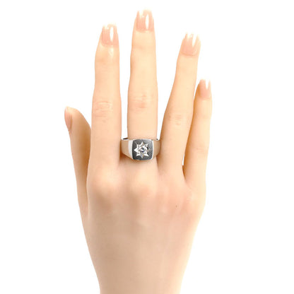 Pt900プラチナ リング・指輪 ダイヤモンド0.45ct 22号 19.3g メンズ【中古】