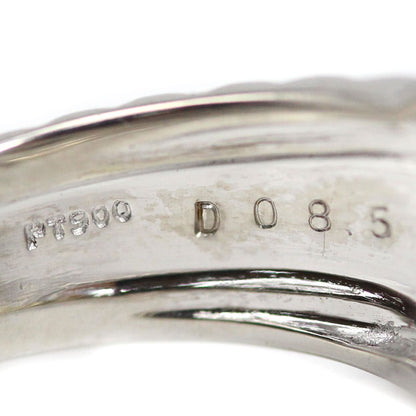 Pt900プラチナ リング・指輪 ダイヤモンド0.85ct 20号 13.3g 時計モチーフ メンズ【中古】