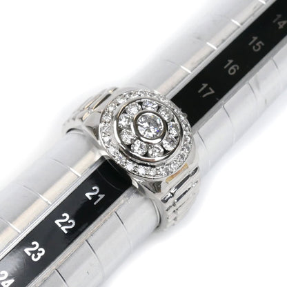 Pt900プラチナ リング・指輪 ダイヤモンド0.85ct 20号 13.3g 時計モチーフ メンズ【中古】