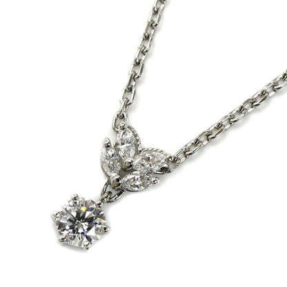 POLA ポーラ Pt900プラチナ ネックレス ダイヤモンド0.46ct 6.9g 40～45cm レディース【中古】【美品】