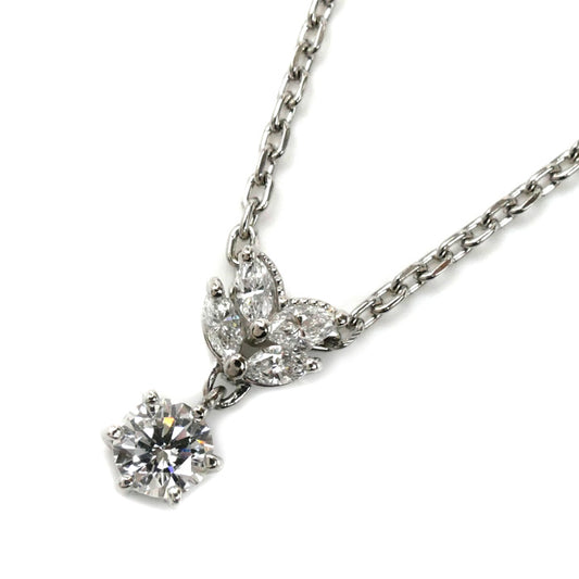 POLA ポーラ Pt900プラチナ ネックレス ダイヤモンド0.46ct 6.9g 40～45cm レディース【中古】【美品】