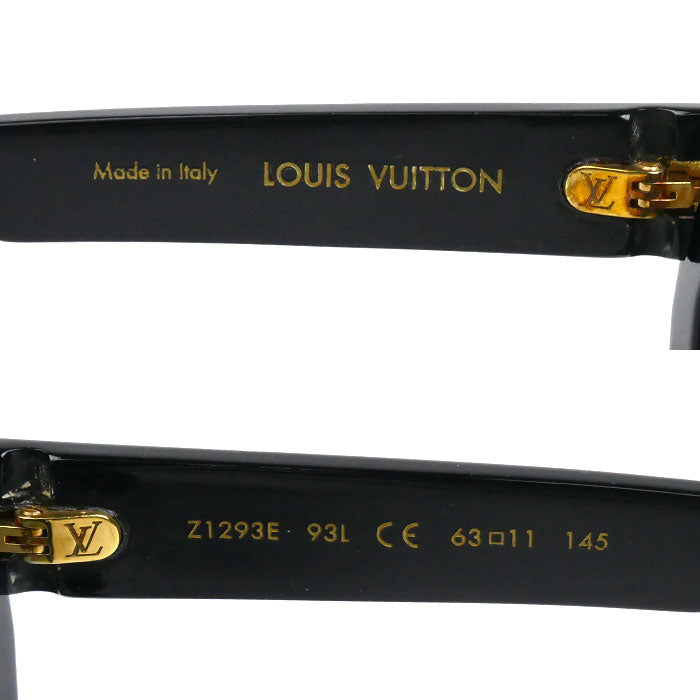 LOUIS VUITTON ルイ・ヴィトン ブルーベルベット サングラス ブラック Z1293E 93L CE 63□11 145 RG1109 レディース【中古】