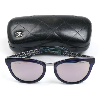 CHANEL シャネル サイドチェーン サングラス グリーン 5361-Q-A C.1576/5R 55□19 140 3N レディース【中古】