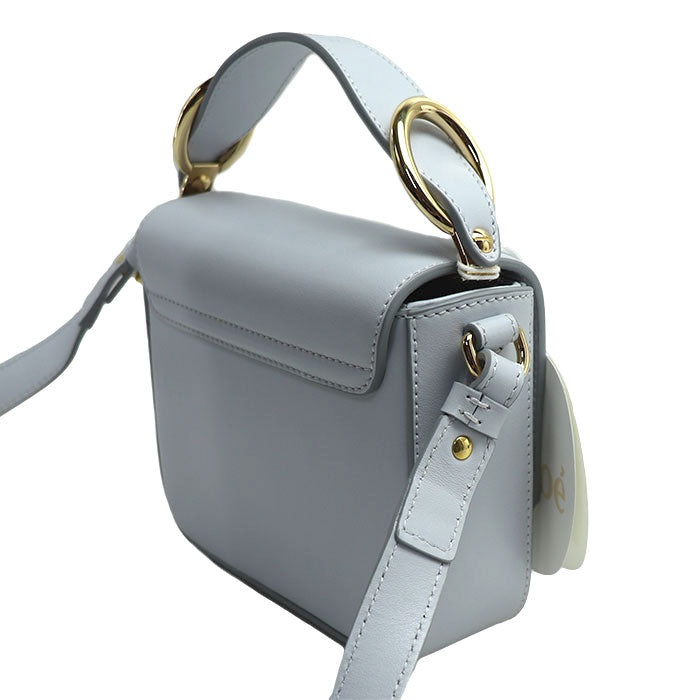 Chloe クロエ シー ミニバッグ ショルダーバッグ ライトブルー CHC19US193A374E7 レディース【中古】【美品】