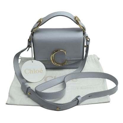 Chloe クロエ シー ミニバッグ ショルダーバッグ ライトブルー CHC19US193A374E7 レディース【中古】【美品】