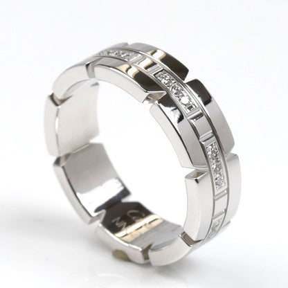 CARTIER カルティエ K18WG ホワイトゴールド タンクフランセーズ リング・指輪 ダイヤモンド 16号 56 9.6g レディース【中古】【美品】