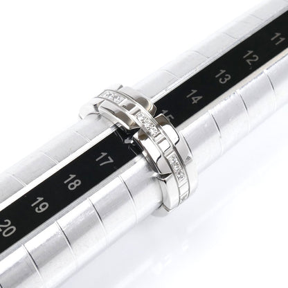 CARTIER カルティエ K18WG ホワイトゴールド タンクフランセーズ リング・指輪 ダイヤモンド 16号 56 9.6g レディース【中古】【美品】