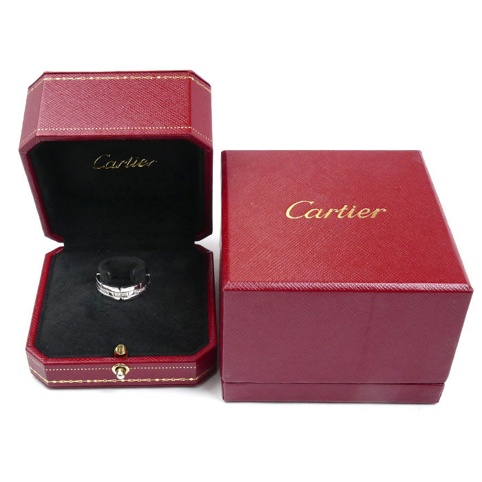 CARTIER カルティエ K18WG ホワイトゴールド タンクフランセーズ リング・指輪 ダイヤモンド 16号 56 9.6g レディース【中古】【美品】
