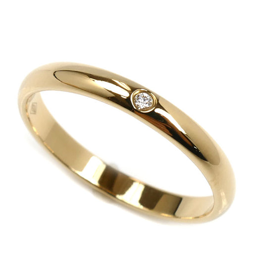 CARTIER カルティエ K18YG イエローゴールド ウェディング 1Pダイヤ リング・指輪 B4057653 ダイヤモンド 13号 53 2.3g レディース【中古】【美品】