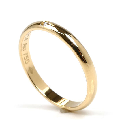 CARTIER カルティエ K18YG イエローゴールド ウェディング 1Pダイヤ リング・指輪 B4057653 ダイヤモンド 13号 53 2.3g レディース【中古】【美品】