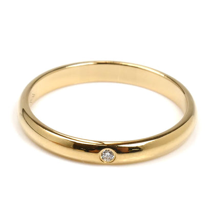 CARTIER カルティエ K18YG イエローゴールド ウェディング 1Pダイヤ リング・指輪 B4057653 ダイヤモンド 13号 53 2.3g レディース【中古】【美品】