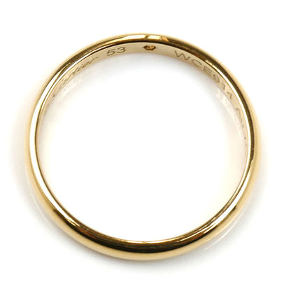 CARTIER カルティエ K18YG イエローゴールド ウェディング 1Pダイヤ リング・指輪 B4057653 ダイヤモンド 13号 53 2.3g レディース【中古】【美品】