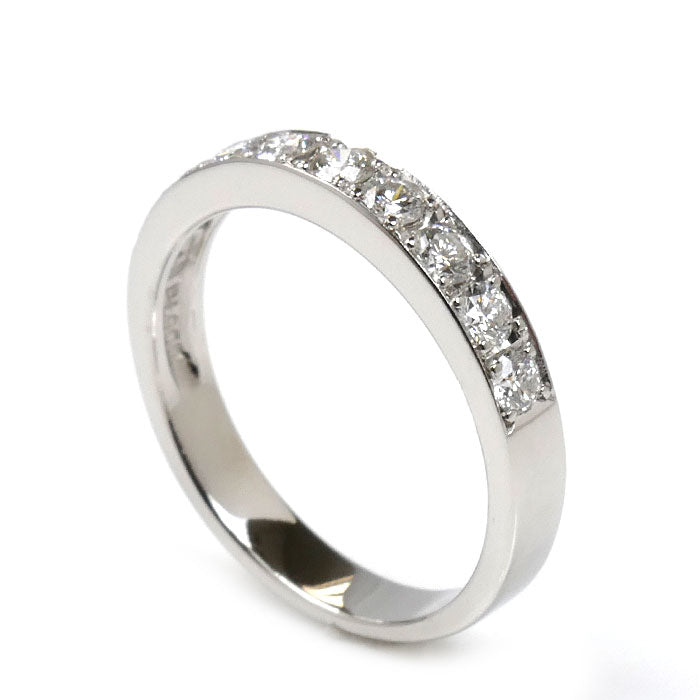TASAKI タサキ Pt900プラチナ ハーフエタニティ 9PD リング・指輪 ダイヤモンド0.31ct 7号 3.0g レディース【中古】【美品】