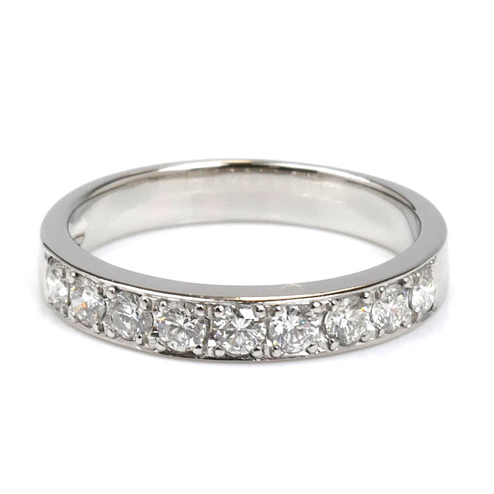 TASAKI タサキ Pt900プラチナ ハーフエタニティ 9PD リング・指輪 ダイヤモンド0.31ct 7号 3.0g レディース【中古】【美品】
