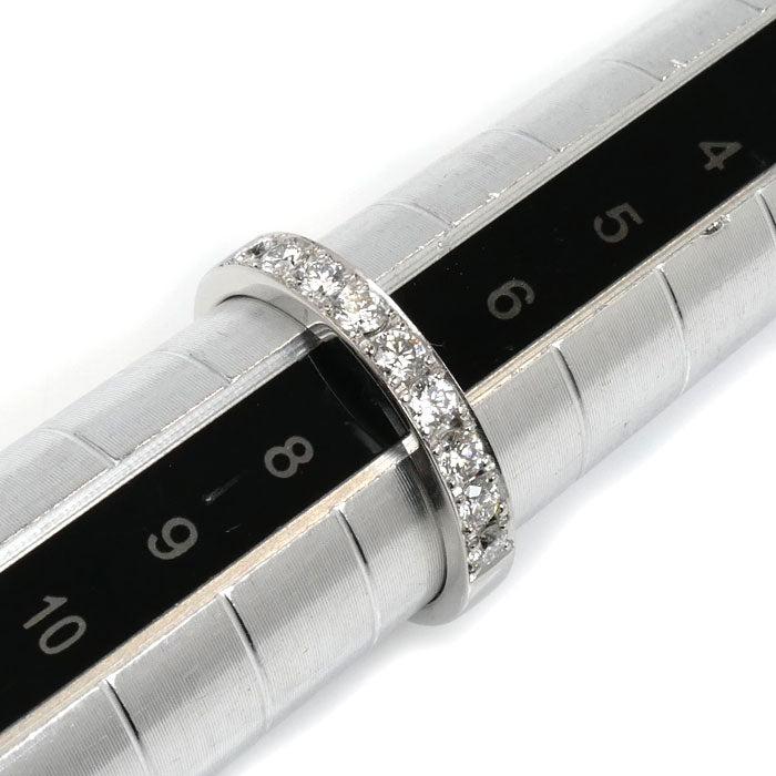 TASAKI タサキ Pt900プラチナ ハーフエタニティ 9PD リング・指輪 ダイヤモンド0.31ct 7号 3.0g レディース【中古】【美品】