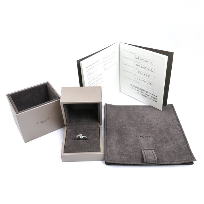 Chaumet ショーメ K18WG ホワイトゴールド フリソン リング・指輪 080605 ダイヤモンド 10.5号 51 4.0g レディース【中古】【美品】