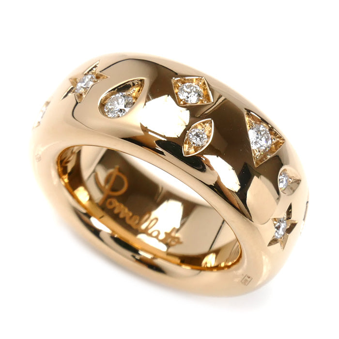 Pomellato ポメラート K18PG ピンクゴールド イコニカ リング・指輪 PA91060_O7000_DB000 ダイヤモンド 13号 53 12.1g レディース【中古】【美品】