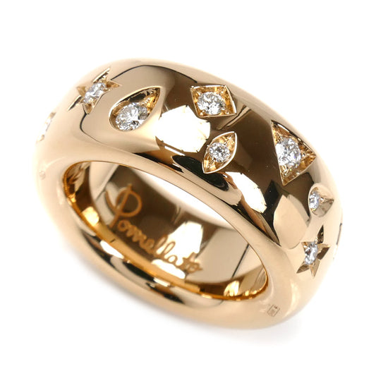 Pomellato ポメラート K18PG ピンクゴールド イコニカ リング・指輪 PA91060_O7000_DB000 ダイヤモンド 13号 53 12.1g レディース【中古】【美品】