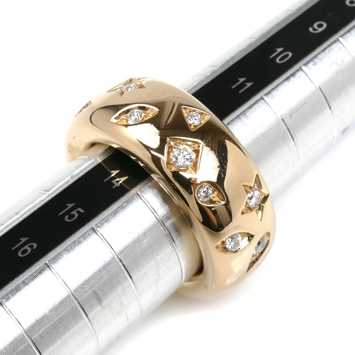 Pomellato ポメラート K18PG ピンクゴールド イコニカ リング・指輪 PA91060_O7000_DB000 ダイヤモンド 13号 53 12.1g レディース【中古】【美品】