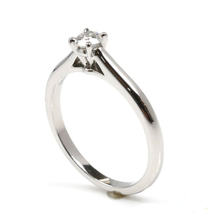 CARTIER カルティエ Pt950プラチナ ソリテール リング・指輪 N4222252 ダイヤモンド0.21ct 11.5号 52 3.6g レディース【中古】【美品】