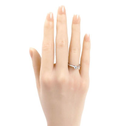 CARTIER カルティエ Pt950プラチナ ソリテール リング・指輪 N4222252 ダイヤモンド0.21ct 11.5号 52 3.6g レディース【中古】【美品】