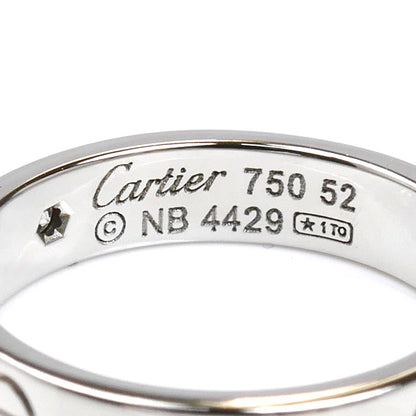 CARTIER カルティエ K18WG ホワイトゴールド ミニラブ 1Pダイヤ リング・指輪 B4050552 ダイヤモンド 12号 52 4.8g レディース【中古】【美品】