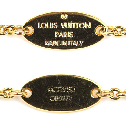 LOUIS VUITTON ルイ・ヴィトン メタル モノグラム コリエ・LV ツイッギー ポインテッドフラワー ネックレス M00980 CB0273 34～41cm レディース【中古】