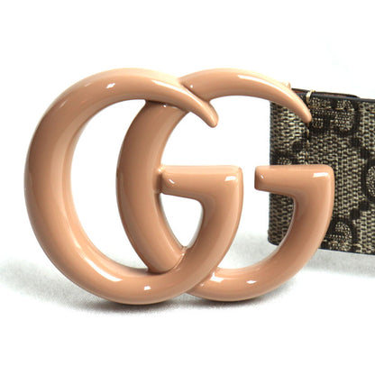 GUCCI グッチ GGマーモント スプリームキャンバス ベルト ベージュ 400593 60/70cm ユニセックス【未使用】【買取品】