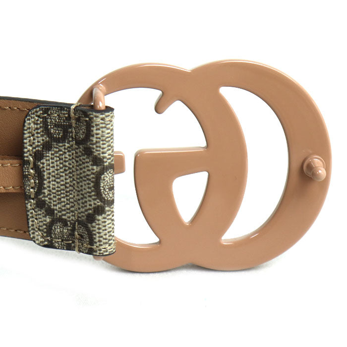 GUCCI グッチ GGマーモント スプリームキャンバス ベルト ベージュ 400593 60/70cm ユニセックス【未使用】【買取品】