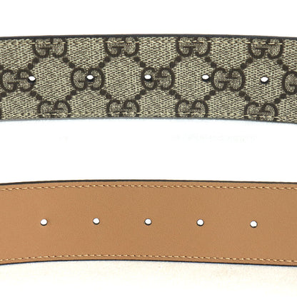 GUCCI グッチ GGマーモント スプリームキャンバス ベルト ベージュ 400593 60/70cm ユニセックス【未使用】【買取品】